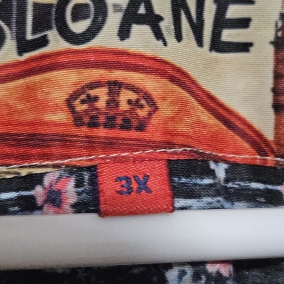 Mens Sloane longs sleeve floral contrasting cuffs size 3x - Picture 7 of 14